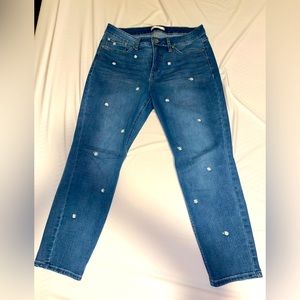 Lauren Conrad Skinny Capri with Daisies